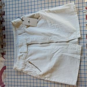 NWT 7 For All Mankind Zip Front Skirt